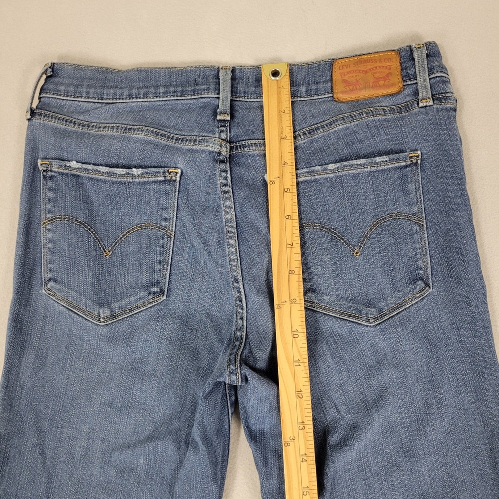 Levi's Jeans Womens 29x30 Blue Distressed 311 Skinny Shaping Stretch Denim - Picture 6 of 12